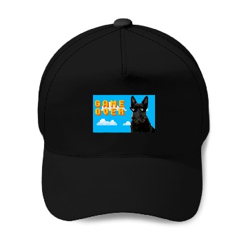 Discover Scottish Terrier Pet 8Bit Game Over Baseball Tees Baseball Caps
