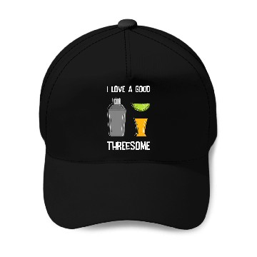 Discover Threesome Bartender Tequila Drinking Baseball Caps