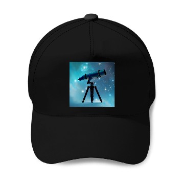 Discover Astronomy Telescope Baseball Caps