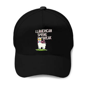 Discover Llama Pet Spring Break Baseball Caps