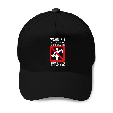 Discover Book Fun Warning Do Not Disturb This Book Reader 1 Baseball Caps