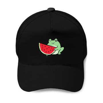 Discover Frog Pet Watermelon Summer Watermelon Frog Baseball Tees Baseball Caps