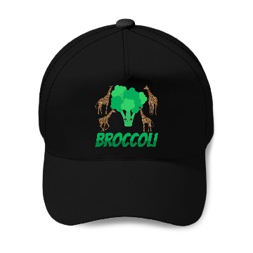 Discover Giraffe Pet Eating Broccoli Baseball Tees Baseball Caps