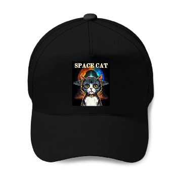 Discover Aliens UFO Cat Meme Baseball Caps