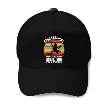 Discover Frog Pet Catching Frog Hunting Frog Pond Baseball Tees Baseball Caps
