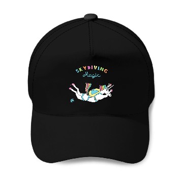 Discover Unicorn Pet Skydiving Magic Baseball Caps