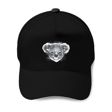 Discover Koala Pet Face Drawing Baseball Caps