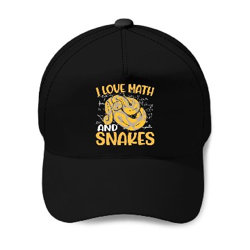Discover Python Pet Reptile Python Serpent School I Love Math And Snakes Baseball Tees Baseball Caps