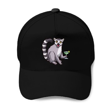 Discover Lemur Pet Drinking Margarita Baseball Tees Baseball Caps