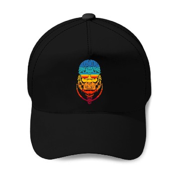 Discover Gorilla Pet Retro Summer Gorilla Ape Monkey Baseball Tees Baseball Caps