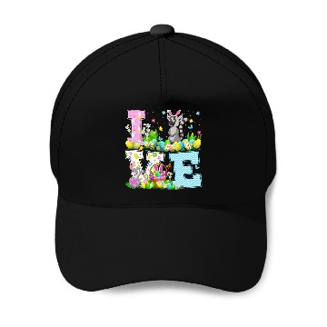 Discover Lemur Pet Easter Egg Hunt Funny Love Lemur Easter Sunday Baseball Tees Baseball Caps