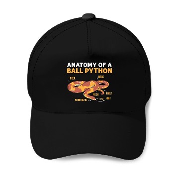 Discover Python Pet Anatomy Of A Ball Python Banana Ball Python Baseball Tees Baseball Caps