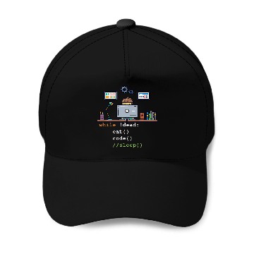 Discover Python Pet Computer Science Python Programmer Eat Code Sleep Baseball Caps
