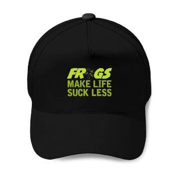 Discover Frog Pet Make Life Suck Less Frog Toad Joke Baseball Tees Baseball Caps