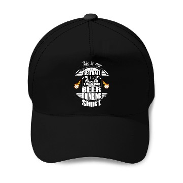Discover Beer Fun Baseball Pitcher Beer Drinker TrashTalking Baseball Caps