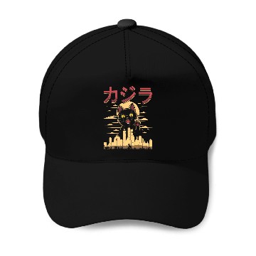 Discover Anime Cat Japanese Catzilla Baseball Tees Baseball Caps