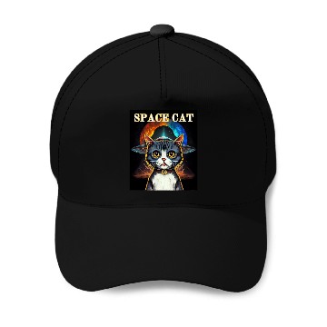 Discover Alien UFO Cat Meme Baseball Tees Baseball Caps