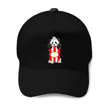 Discover Panda Pet Popcorn Baseball Caps