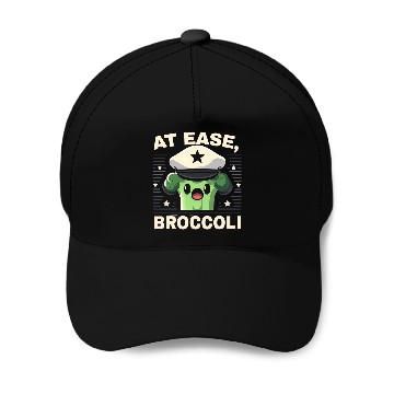 Discover At Ease Broccoli Funny Graphic Tees 1 Baseball Caps