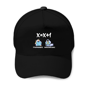 Discover Funny Mathematics Computer Science Programmers 2Mathematicians Baseball Tees Baseball Caps