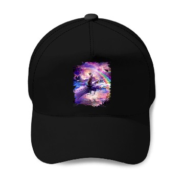 Discover Dragon Pet Rainbow Space Cat On Dragon Baseball Tees Baseball Caps