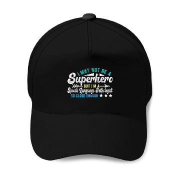 Discover Superhero Speech Language Pathologist SLP Zip Baseball Caps