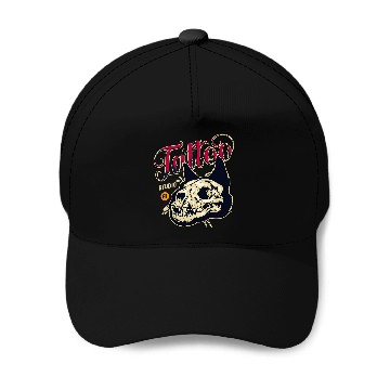 Discover Cat Skull Tattoo Baseball Tees Baseball Caps
