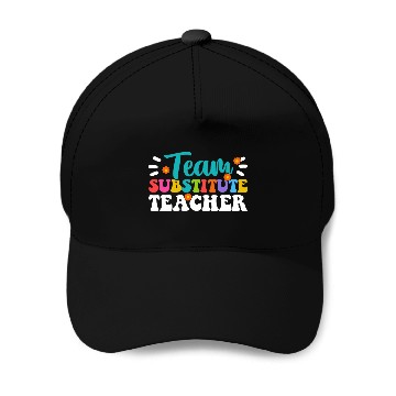 Discover Substitute Teacher 4 Baseball Tees Baseball Caps