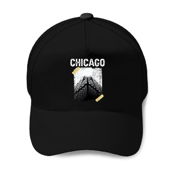 Discover Illinois Chicago Architect Chi Town Baseball Tees Baseball Caps