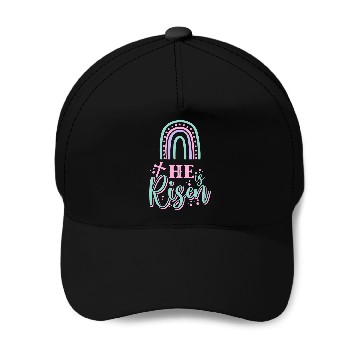 Discover Christian Jesus Easter Day He is Risen Rainbow Baseball Caps