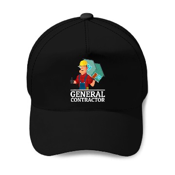 Discover Construction General Contractor Zip Baseball Caps
