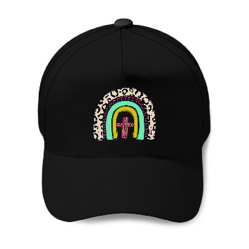 Discover He Is Risen Leopard Rainbow Christian Jesus Easter Day Baseball Caps