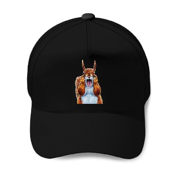 Discover Squirrel Pet Expressionist Scream Squirrel Lovers Artistic 2 Baseball Tees Baseball Caps