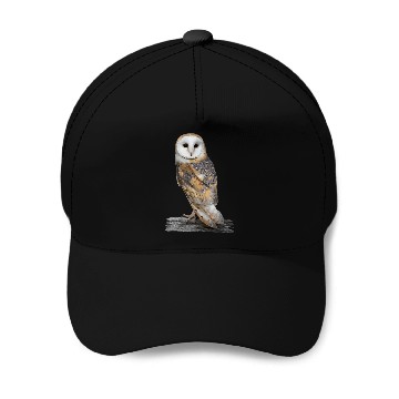 Discover Owl Pet Barn Owl Portrait Baseball Tees Baseball Caps