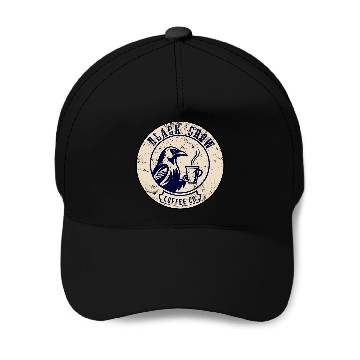 Discover Coffee Fun BLACK CROW COFFEE COMPANY Baseball Tees Baseball Caps