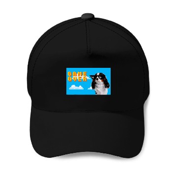Discover 8Bit Game Over Cavalier King Charles Spaniel Baseball Caps
