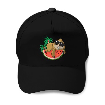 Discover Sloth Pet chills on melon Summer Baseball Tees Baseball Caps