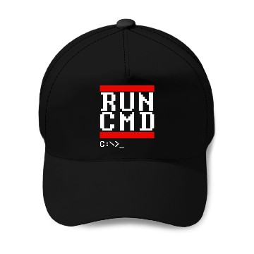 Discover Run CMD s Computer Command Software Coder Programmer Baseball Caps