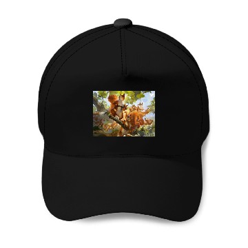 Discover Squirrel Pet Magic The Gathering Squirrel Mob Graphic 1 Baseball Tees Baseball Caps