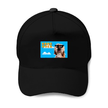 Discover 8Bit Game Over Afghan Hound 2 Baseball Caps