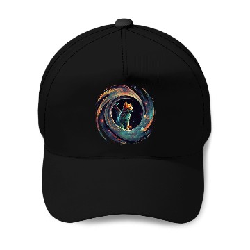 Discover Astronaut Outer Space Kitty on Galaxy Cat Lover Baseball Tees Baseball Caps