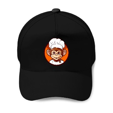 Discover Chef Monkey 2Cute Monkey In A Chefs Hat Monkey Chef 22 Baseball Caps