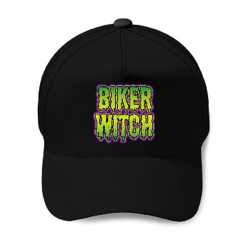 Discover Biker Witch Baseball Tees Baseball Caps