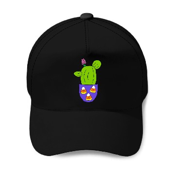 Discover Cactus In Halloween Candy Corn Pot Baseball Tees Baseball Caps