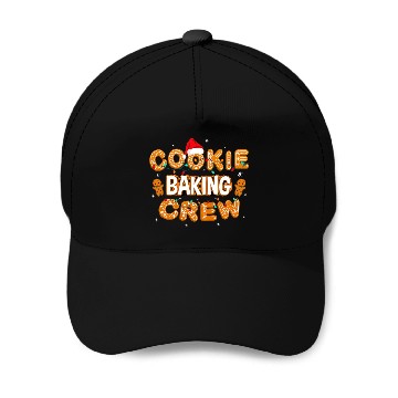 Discover Christmas Cookie Baking Crew Gingerbread Baseball Tees Baseball Caps