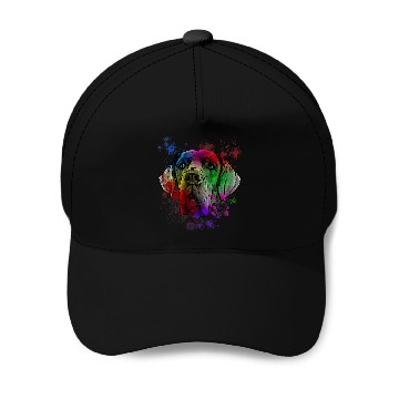 Discover Great Dane Dog with Splash Art Design Baseball Tees Baseball Caps
