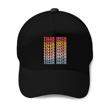 Discover Tiger Moth Groovy Retro Baseball Tees Baseball Caps