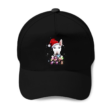 Discover Christmas Lights Bull terrier Baseball Tees Baseball Caps