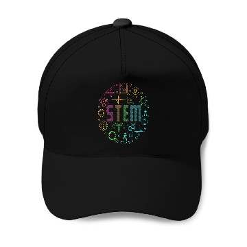 Discover STEM Science Technology Engineering Math Teacher Baseball Tees Baseball Caps