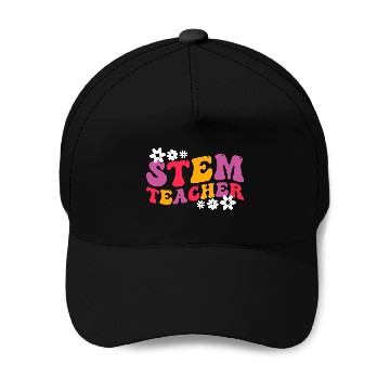 Discover STEM Teacher Groovy Science Technology Engineering Math 21 Baseball Caps